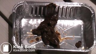 Femdom Shit's In Tray and Feeds her slave