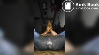 Shiting in pants and eat the dogshit