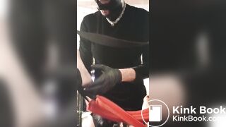 slave cleans up her shitty toes. and loves it.