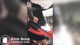 slave cleans up her shitty toes. and loves it.