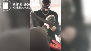 slave cleans up her shitty toes. and loves it.