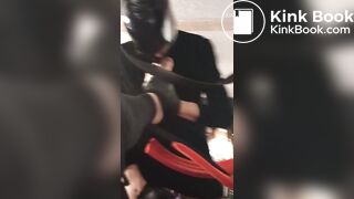 slave cleans up her shitty toes. and loves it.