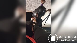 slave cleans up her shitty toes. and loves it.