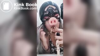 Pig whore running amok in public