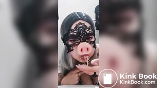 Pig whore running amok in public
