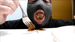 swallowing shit with a fork
