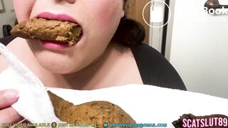 Chubby Trans Girl Sucks on Her Huge Turd (Trailer)