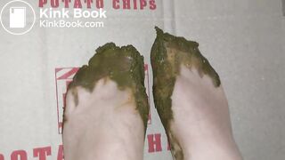 very sticky glue of scat pantyhose small asian 3