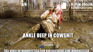Ankle deep in cowshit