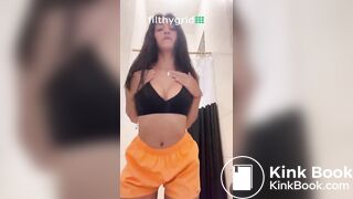 Hot Brunnett Shitting, Scat, Nice Tits, Shit,