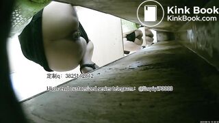 Beautiful girl poops in the toilet 16