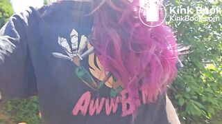 Nerdy Faery - Poop and Pee Fountain in the garden