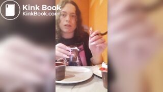 loud chewing w/mouth open then smearing shit