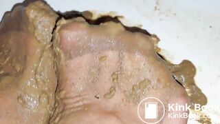 disgusting asian in sexy pantyhose shit 2