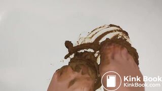 disgusting asian in sexy pantyhose shit 2