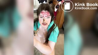 Nasty scat eating piggy