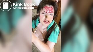 Nasty scat eating piggy