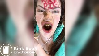 Nasty scat eating piggy