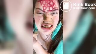 Nasty scat eating piggy