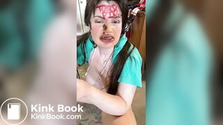 Nasty scat eating piggy