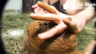 Scat_Face 4 | 2 men make shit face for bitch