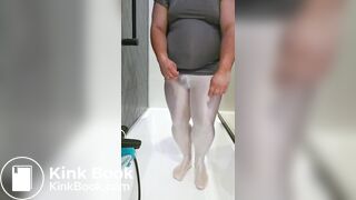 Crossdresser's shitty enema play