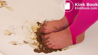 ultra sexy nyloned asian play brown shit tonight