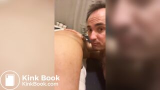 Asian shit hole eating