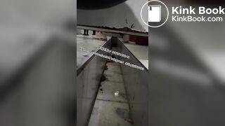 Beautiful girl poops in the toilet