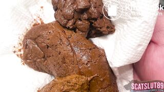 Fat Trans BBW Takes Shit w/ Beautiful Consistency