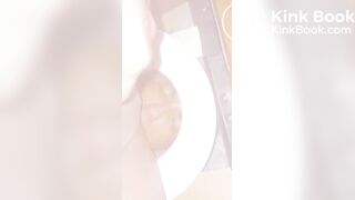 Asian shit hole eating