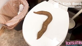 Super Long Shit from Trans BBW