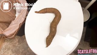 Super Long Shit from Trans BBW