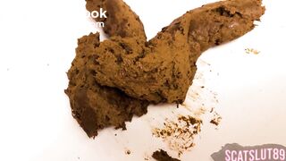 Close-Up Shit from My Loose Asshole