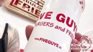 Dine and dump at Five GUYS @scatdark