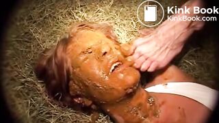 Scat_Face 12 | Yong girl get full shit face