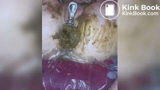 wretchedCunt being filled with shit like a pig