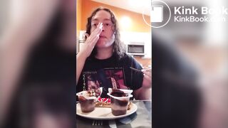 Eating w/mouth open then shitting