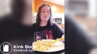 Eating w/mouth open then shitting