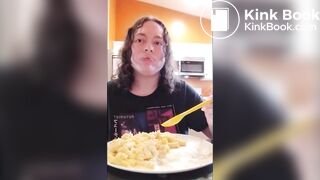 Eating w/mouth open then shitting