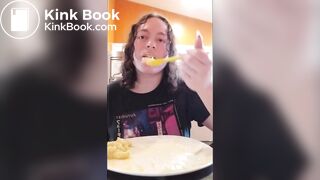 Eating w/mouth open then shitting