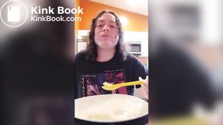 Eating w/mouth open then shitting