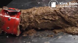 Scat covered bondage slave