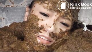 Scat covered bondage slave