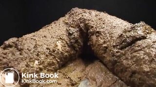 Scat covered bondage slave