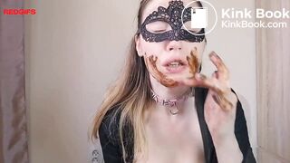 Scat slut being herself
