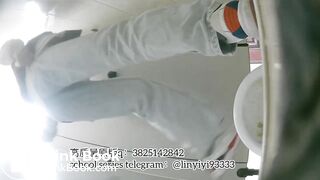 Beautiful girl poops in the toilet 24