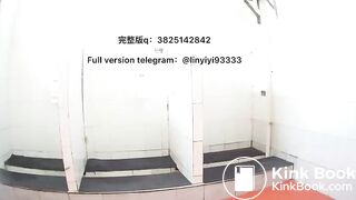 Beautiful girl poops in the toilet 11