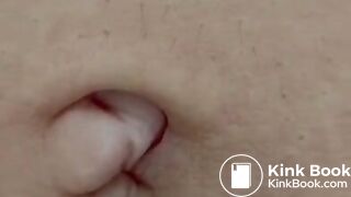 Extreme closeup shit and discharge