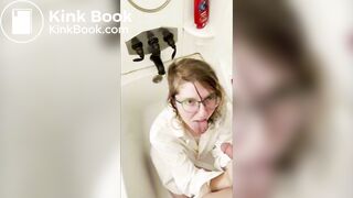 nerdy girl's first time being a piss whore